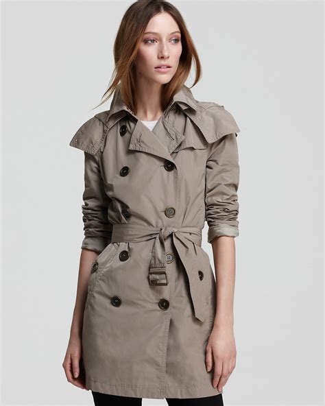 burberry brit balmoral raincoat with hood|Burberry trench coat women.